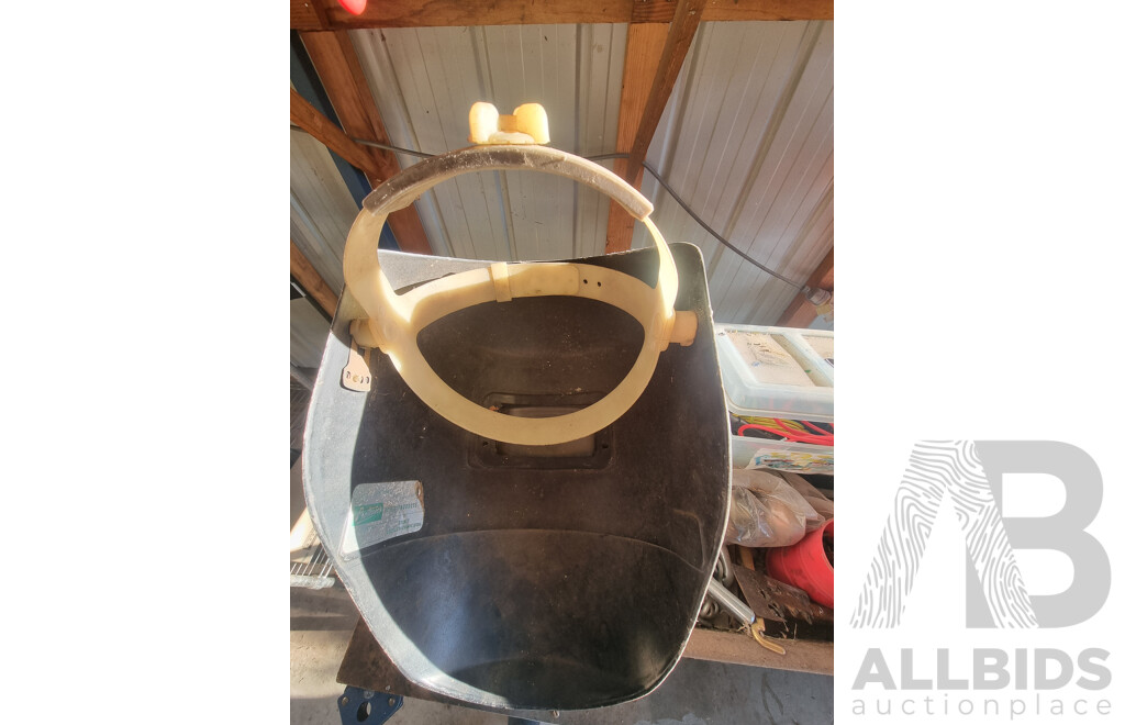 Wheeled Workbench with Abel Welder, Welding Mask & Accessories ETC