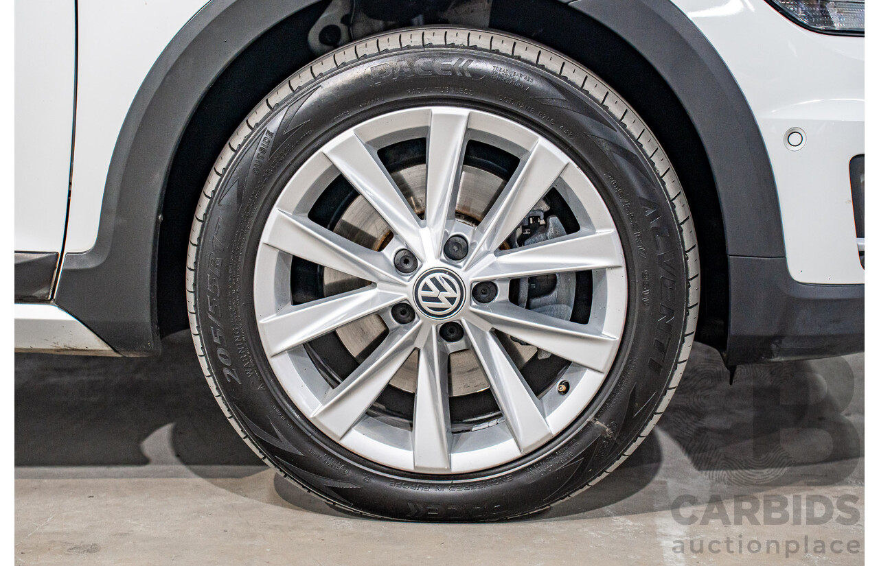 06/2019 Volkswagen Golf Alltrack 132 TSI (AWD) AU MY19.5 4d Wagon Pure White Turbo 1.8L