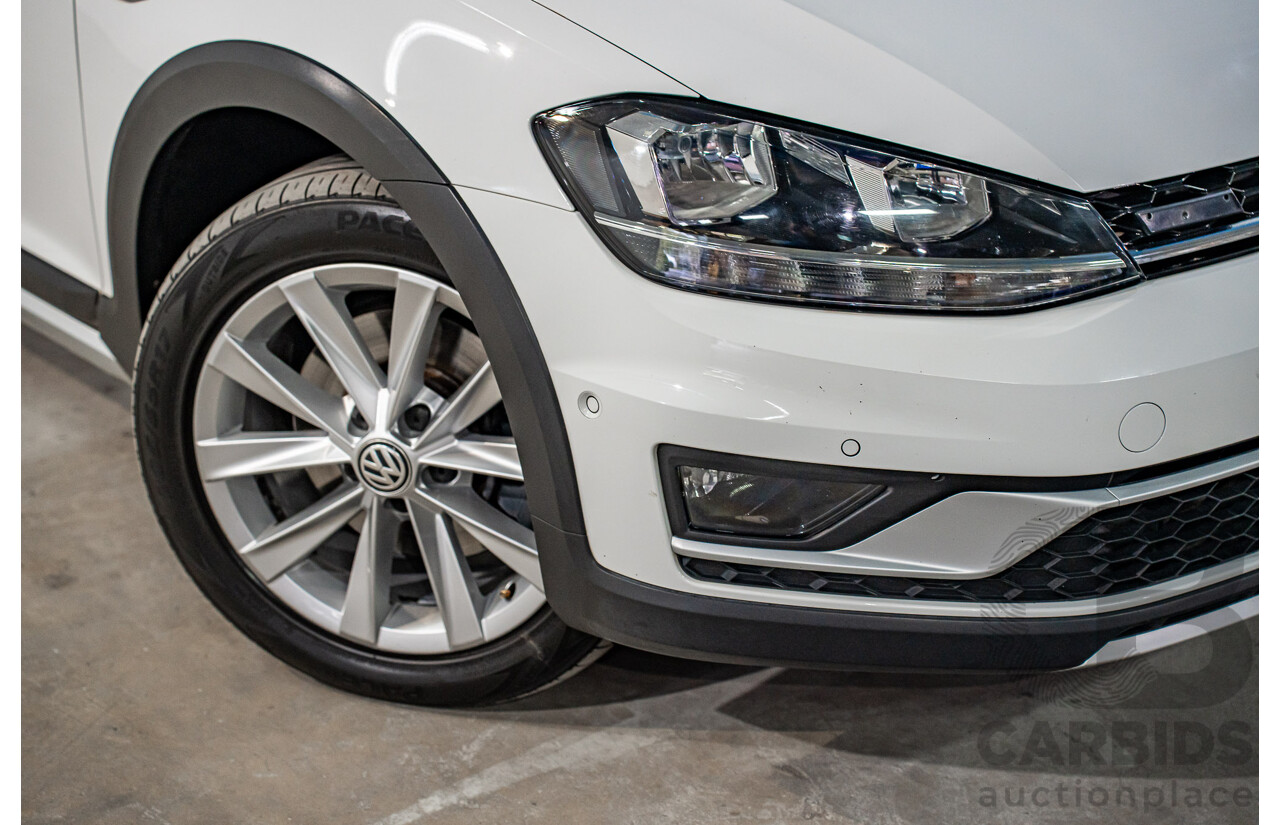 06/2019 Volkswagen Golf Alltrack 132 TSI (AWD) AU MY19.5 4d Wagon Pure White Turbo 1.8L