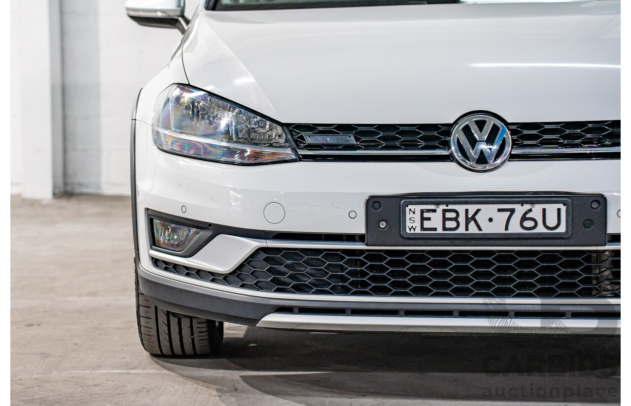 06/2019 Volkswagen Golf Alltrack 132 TSI (AWD) AU MY19.5 4d Wagon Pure White Turbo 1.8L