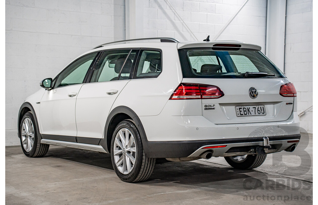 06/2019 Volkswagen Golf Alltrack 132 TSI (AWD) AU MY19.5 4d Wagon Pure White Turbo 1.8L