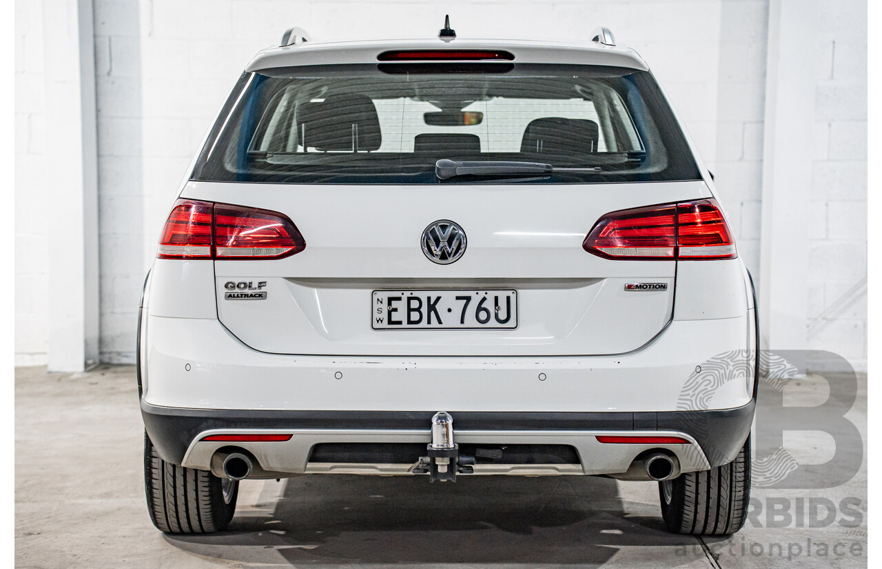 06/2019 Volkswagen Golf Alltrack 132 TSI (AWD) AU MY19.5 4d Wagon Pure White Turbo 1.8L