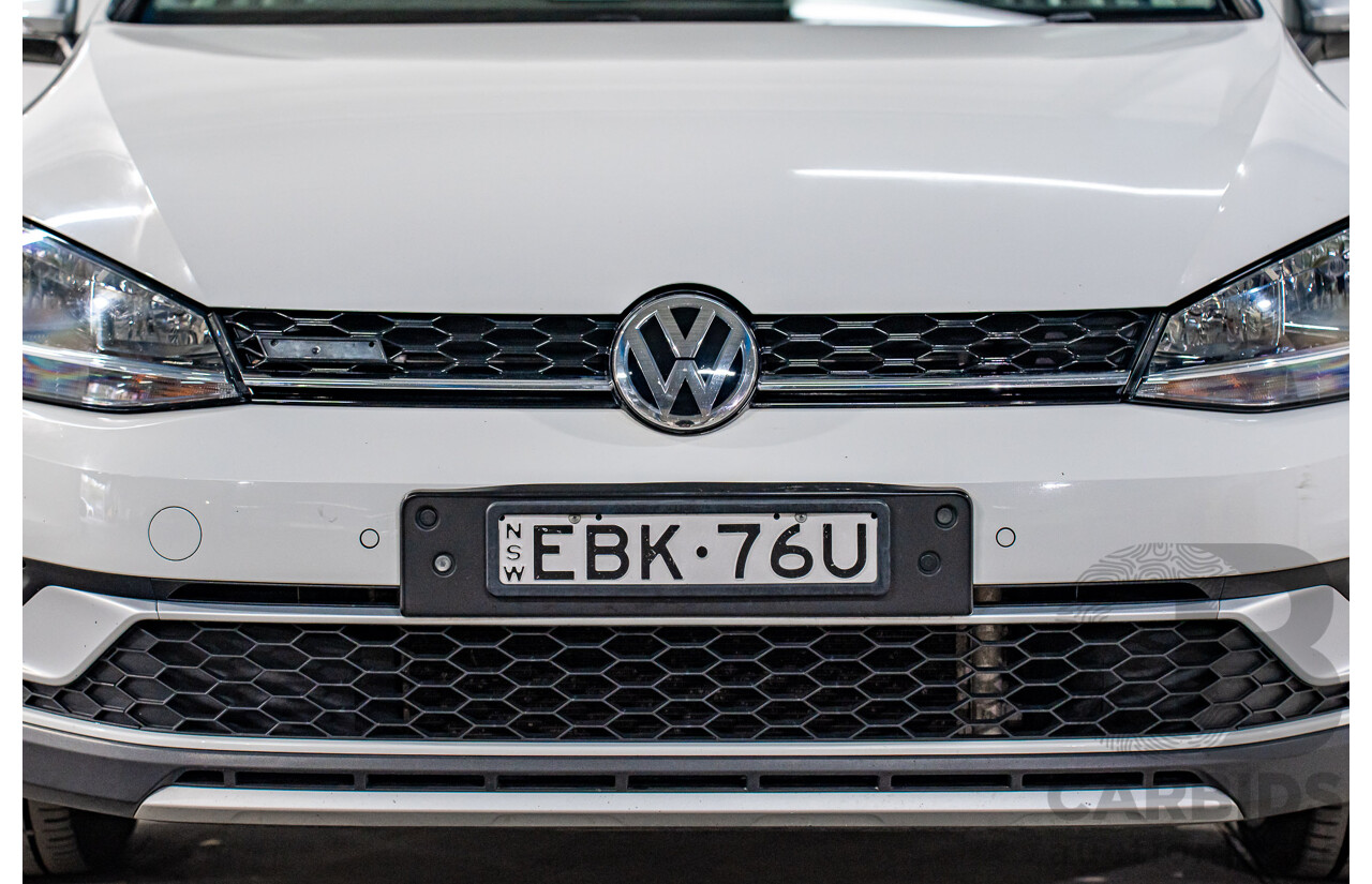 06/2019 Volkswagen Golf Alltrack 132 TSI (AWD) AU MY19.5 4d Wagon Pure White Turbo 1.8L