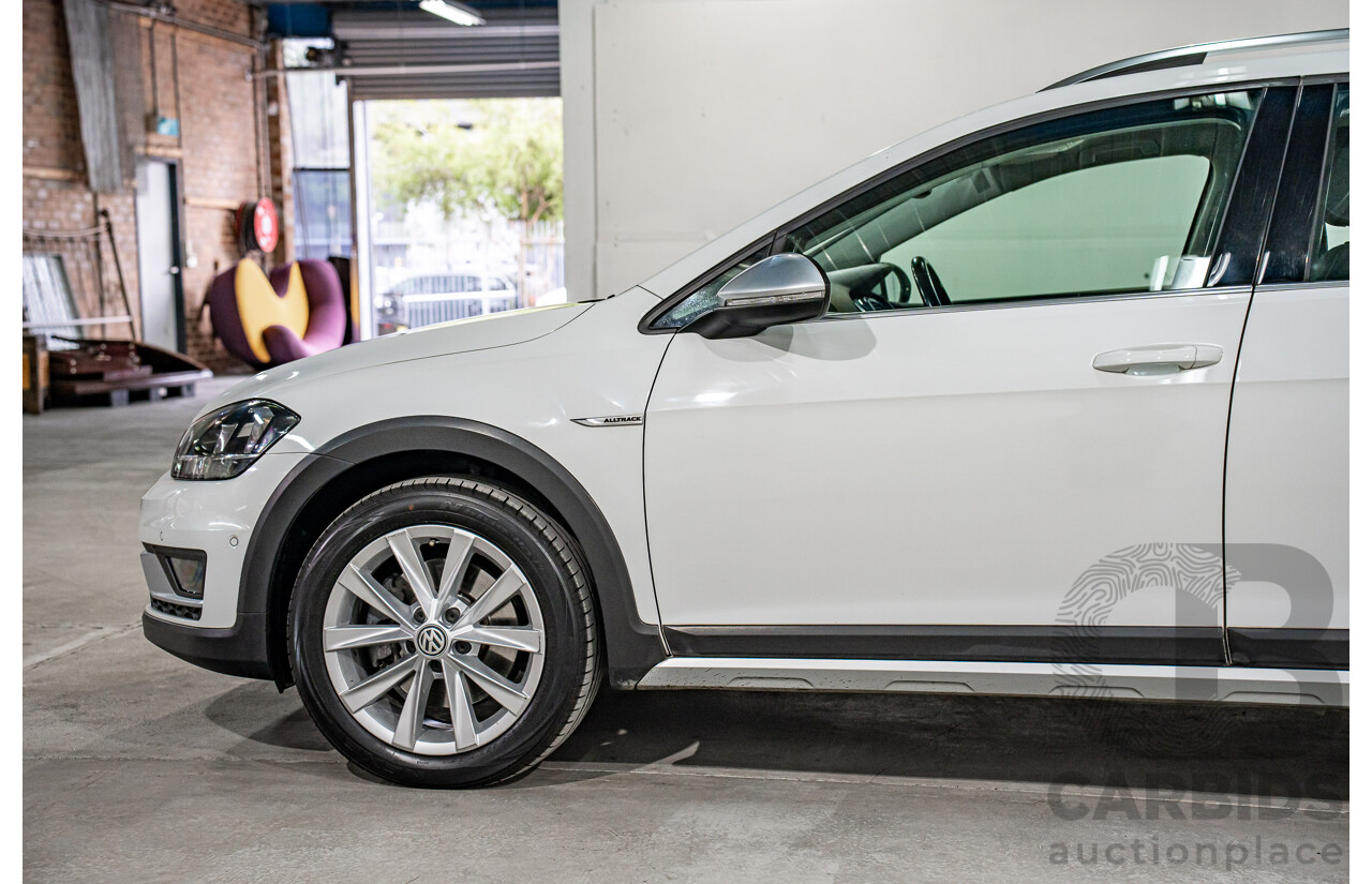 06/2019 Volkswagen Golf Alltrack 132 TSI (AWD) AU MY19.5 4d Wagon Pure White Turbo 1.8L