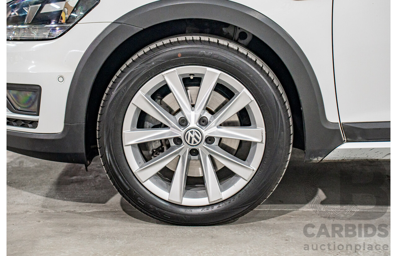 06/2019 Volkswagen Golf Alltrack 132 TSI (AWD) AU MY19.5 4d Wagon Pure White Turbo 1.8L