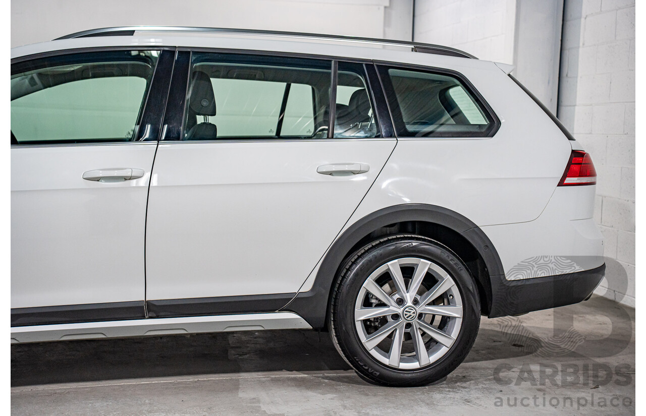 06/2019 Volkswagen Golf Alltrack 132 TSI (AWD) AU MY19.5 4d Wagon Pure White Turbo 1.8L