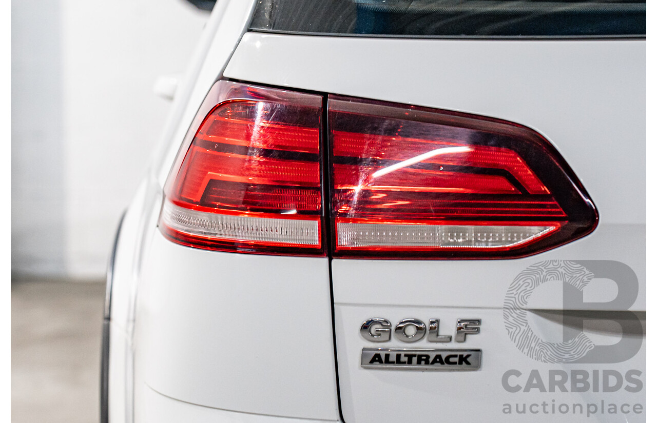 06/2019 Volkswagen Golf Alltrack 132 TSI (AWD) AU MY19.5 4d Wagon Pure White Turbo 1.8L