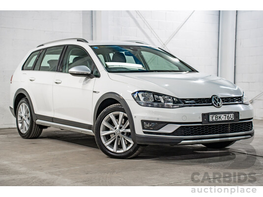 06/2019 Volkswagen Golf Alltrack 132 TSI (AWD) AU MY19.5 4d Wagon Pure White Turbo 1.8L