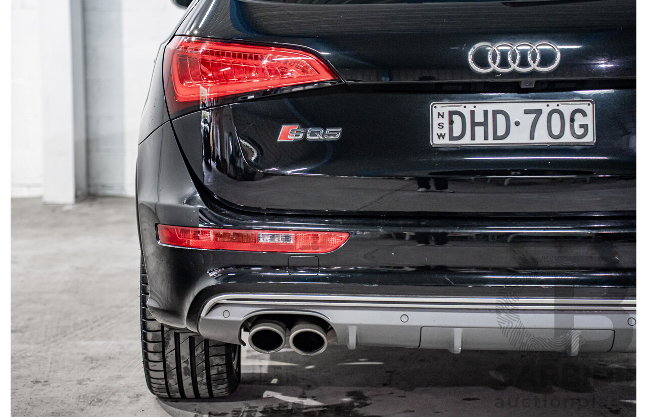 06/2016 Audi SQ5 3.0 TDI Quattro (AWD) 8R MY16 5d Wagon Mythos Black Metallic Twin Turbo V6 Diesel 3.0L