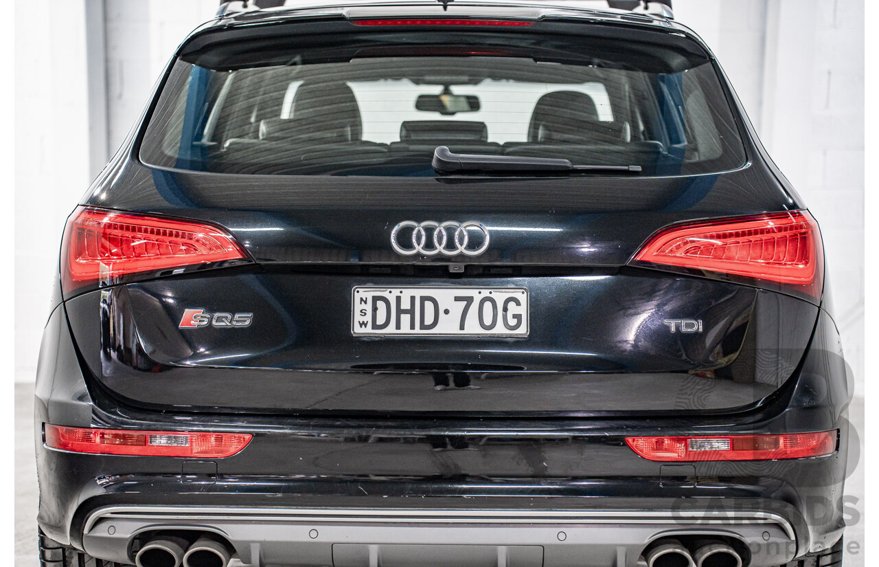06/2016 Audi SQ5 3.0 TDI Quattro (AWD) 8R MY16 5d Wagon Mythos Black Metallic Twin Turbo V6 Diesel 3.0L