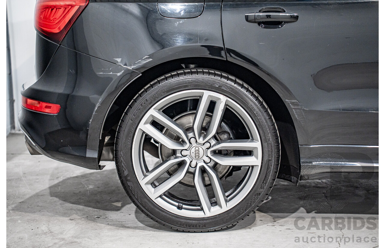 06/2016 Audi SQ5 3.0 TDI Quattro (AWD) 8R MY16 5d Wagon Mythos Black Metallic Twin Turbo V6 Diesel 3.0L