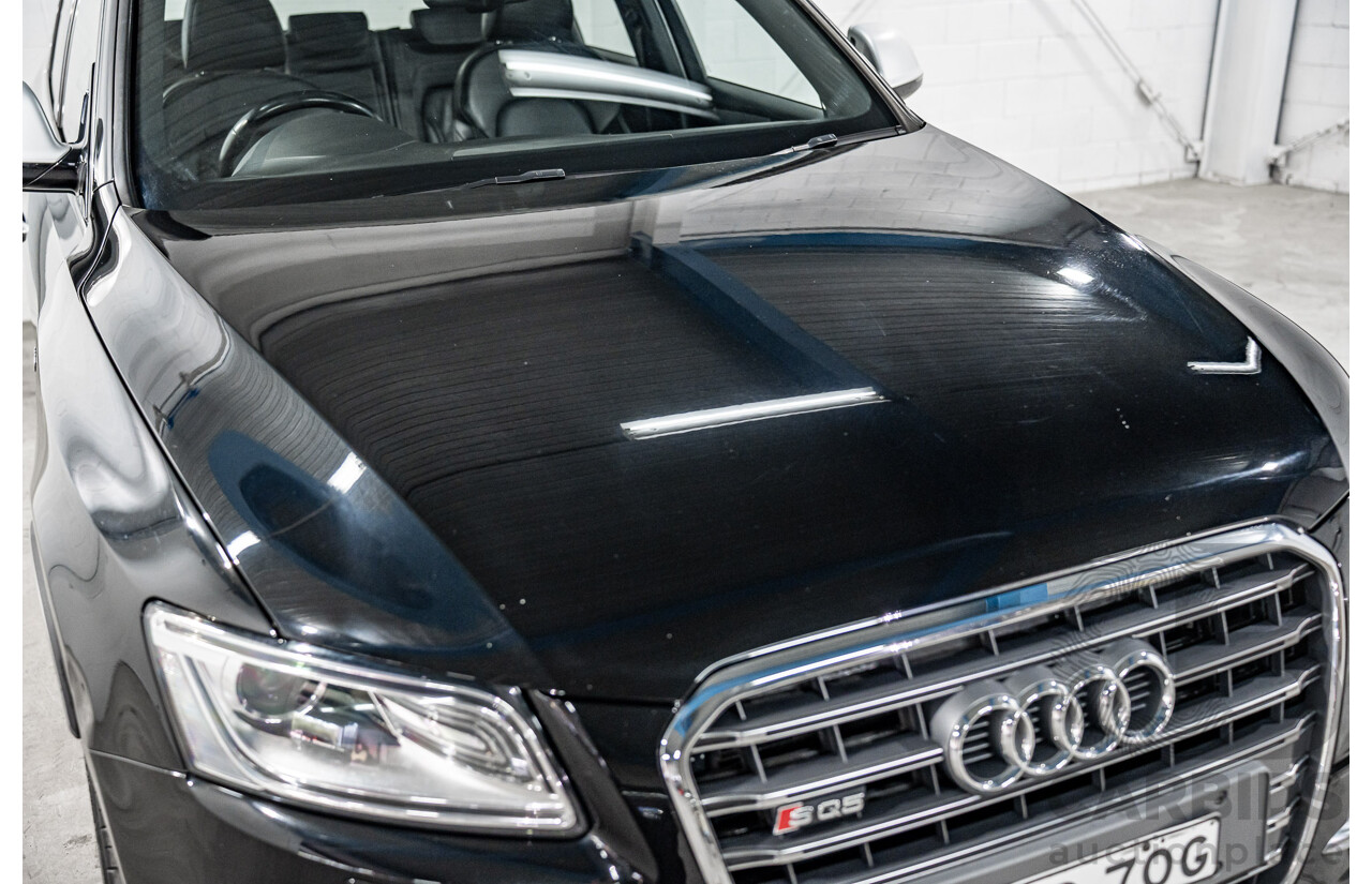 06/2016 Audi SQ5 3.0 TDI Quattro (AWD) 8R MY16 5d Wagon Mythos Black Metallic Twin Turbo V6 Diesel 3.0L
