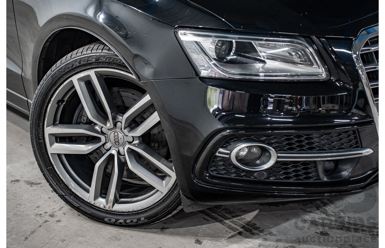 06/2016 Audi SQ5 3.0 TDI Quattro (AWD) 8R MY16 5d Wagon Mythos Black Metallic Twin Turbo V6 Diesel 3.0L