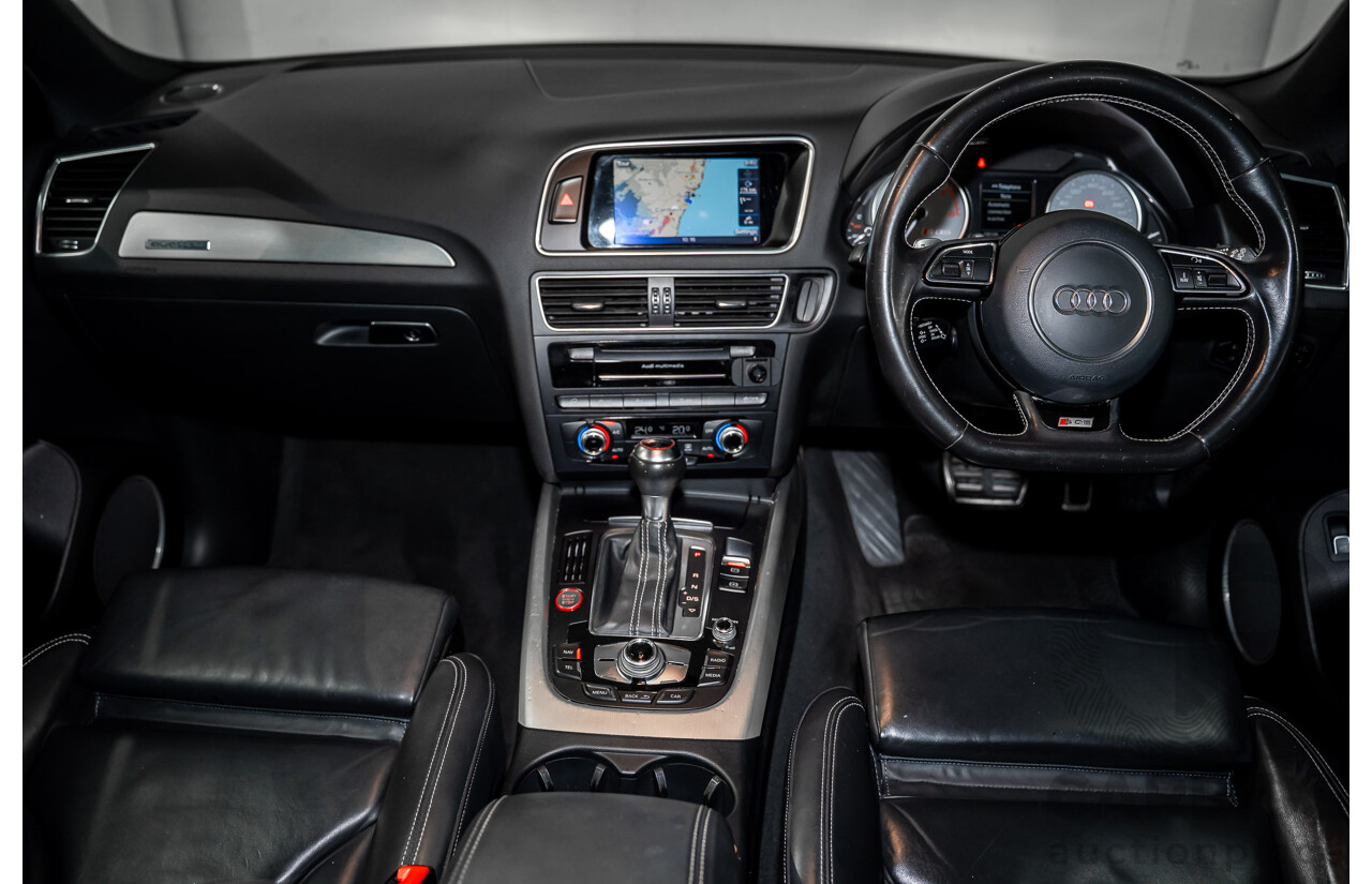 06/2016 Audi SQ5 3.0 TDI Quattro (AWD) 8R MY16 5d Wagon Mythos Black Metallic Twin Turbo V6 Diesel 3.0L