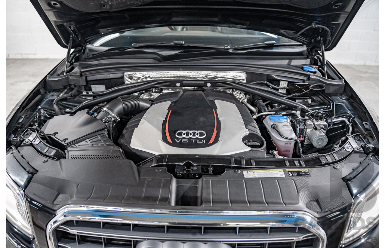 06/2016 Audi SQ5 3.0 TDI Quattro (AWD) 8R MY16 5d Wagon Mythos Black Metallic Twin Turbo V6 Diesel 3.0L