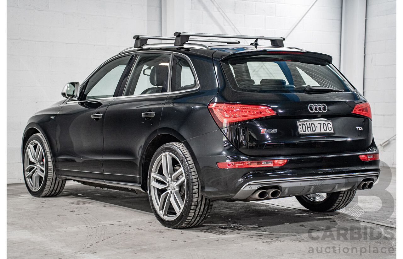 06/2016 Audi SQ5 3.0 TDI Quattro (AWD) 8R MY16 5d Wagon Mythos Black Metallic Twin Turbo V6 Diesel 3.0L