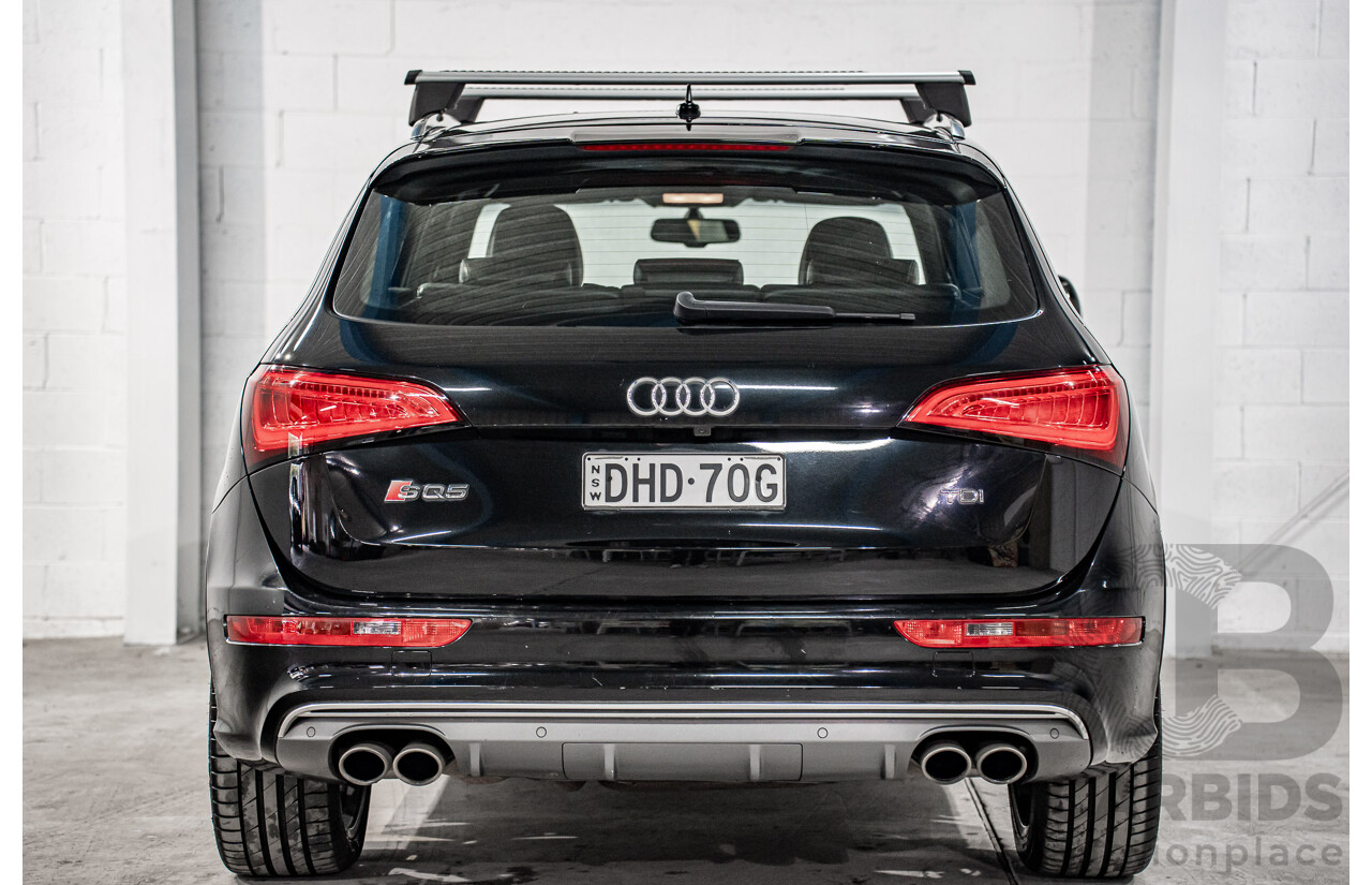 06/2016 Audi SQ5 3.0 TDI Quattro (AWD) 8R MY16 5d Wagon Mythos Black Metallic Twin Turbo V6 Diesel 3.0L