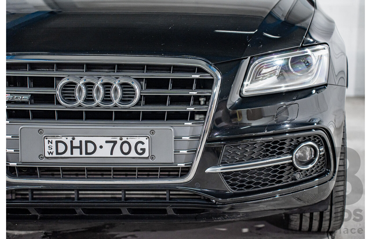 06/2016 Audi SQ5 3.0 TDI Quattro (AWD) 8R MY16 5d Wagon Mythos Black Metallic Twin Turbo V6 Diesel 3.0L