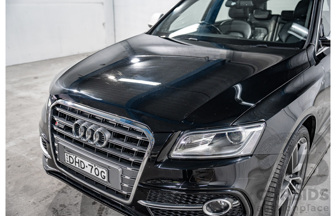 06/2016 Audi SQ5 3.0 TDI Quattro (AWD) 8R MY16 5d Wagon Mythos Black Metallic Twin Turbo V6 Diesel 3.0L