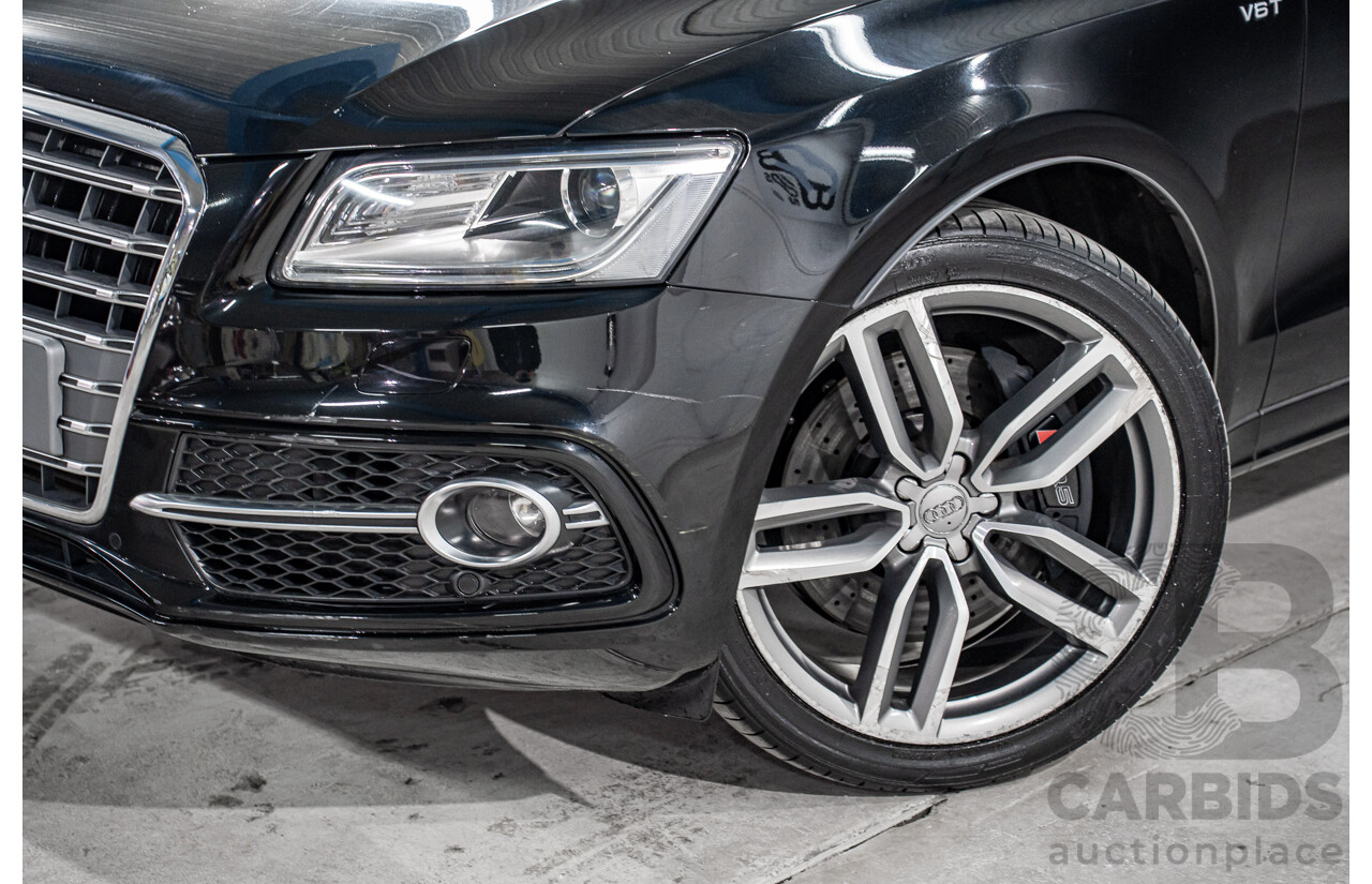 06/2016 Audi SQ5 3.0 TDI Quattro (AWD) 8R MY16 5d Wagon Mythos Black Metallic Twin Turbo V6 Diesel 3.0L