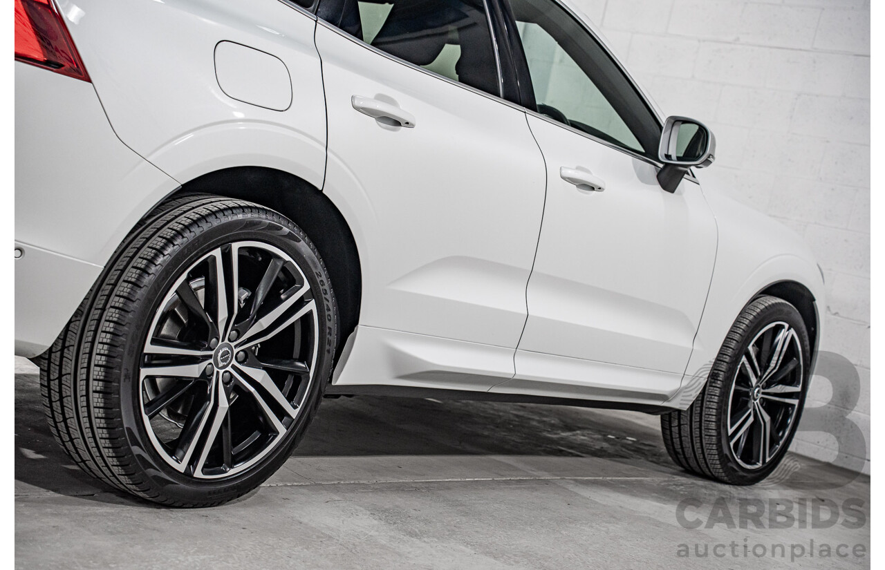 04/2019 Volvo XC60 T6 R-Design (AWD) 246 MY19 4d Wagon Crystal White Pearl Twincharged 2.0L