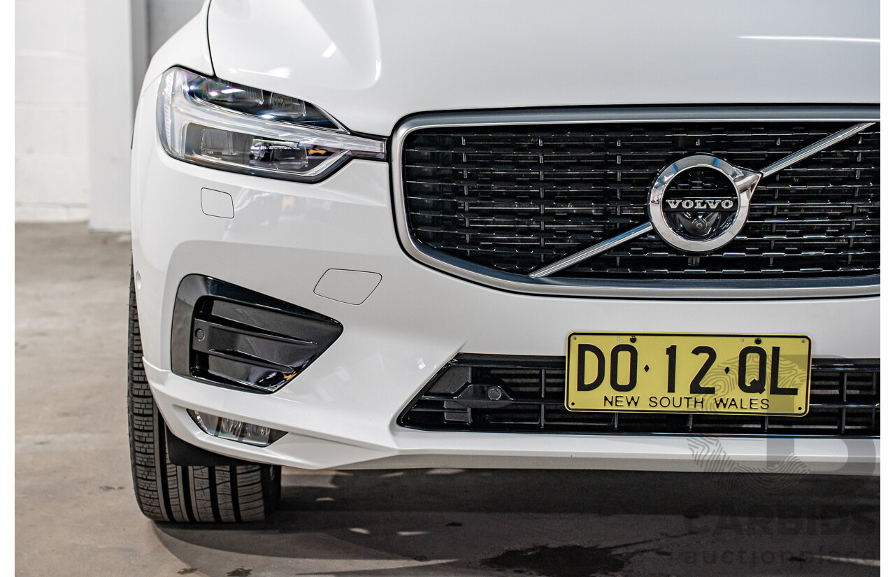 04/2019 Volvo XC60 T6 R-Design (AWD) 246 MY19 4d Wagon Crystal White Pearl Twincharged 2.0L