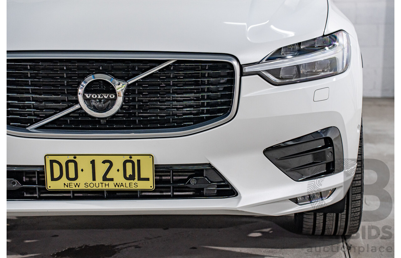 04/2019 Volvo XC60 T6 R-Design (AWD) 246 MY19 4d Wagon Crystal White Pearl Twincharged 2.0L