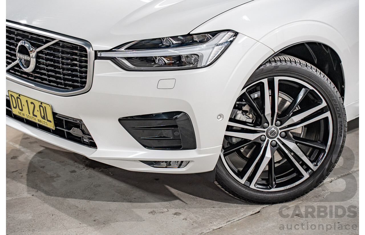 04/2019 Volvo XC60 T6 R-Design (AWD) 246 MY19 4d Wagon Crystal White Pearl Twincharged 2.0L
