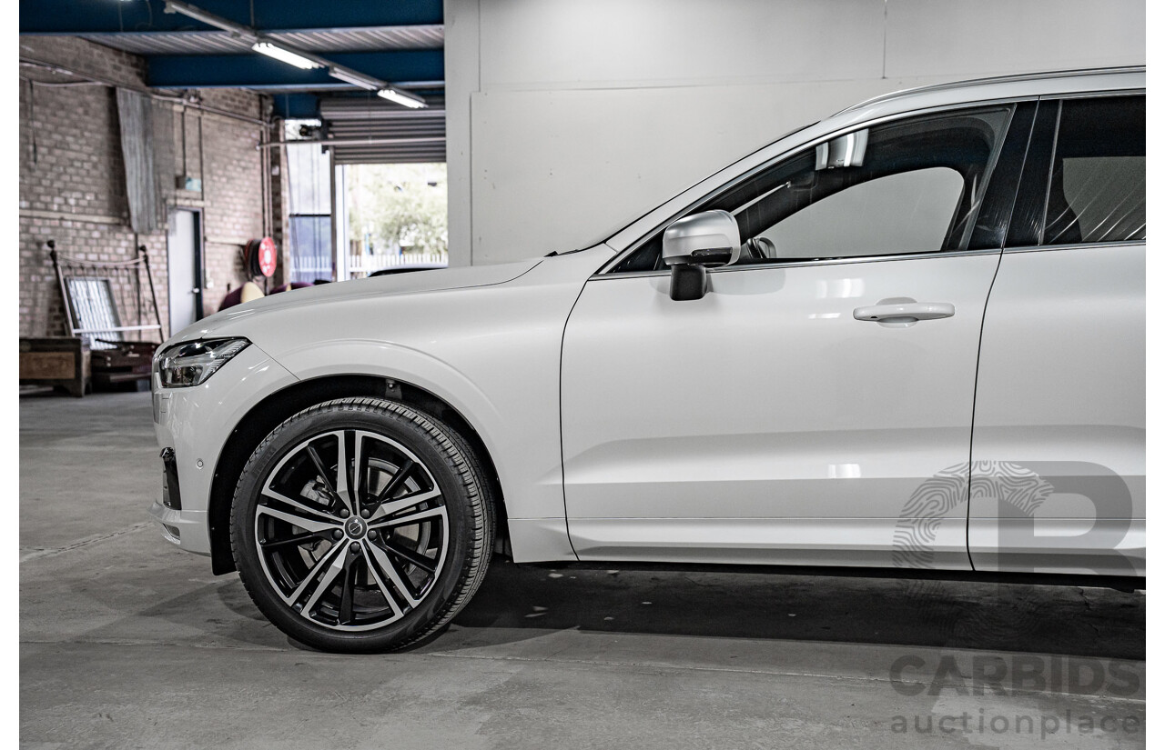 04/2019 Volvo XC60 T6 R-Design (AWD) 246 MY19 4d Wagon Crystal White Pearl Twincharged 2.0L