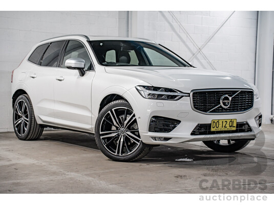 04/2019 Volvo XC60 T6 R-Design (AWD) 246 MY19 4d Wagon Crystal White Pearl Twincharged 2.0L