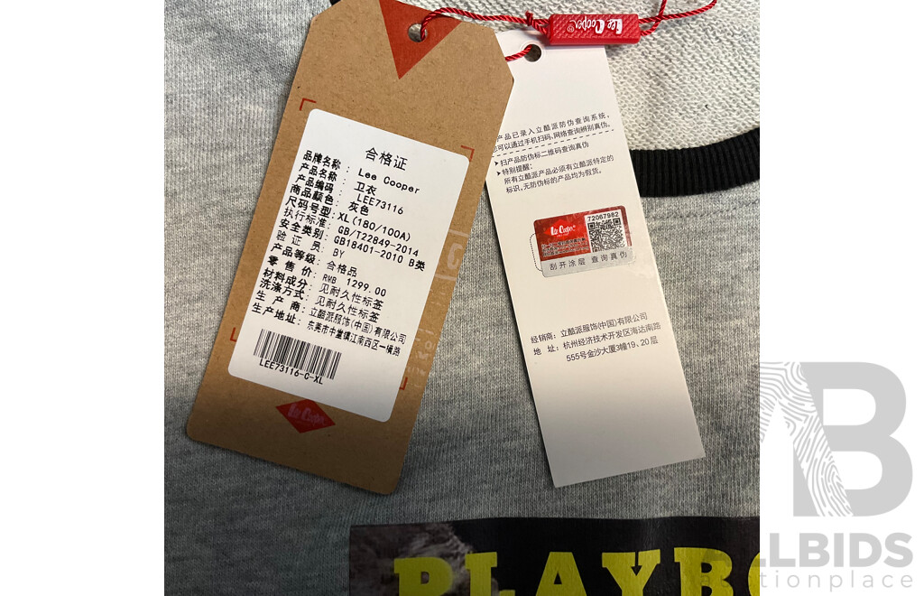 LEE COOPER Playboy Sweater - Size XL - Lot of 7
