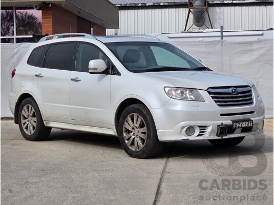 4/2012 Subaru Tribeca 3.6R Premium MY12 4d Wagon White 3.6L - 7 Seat