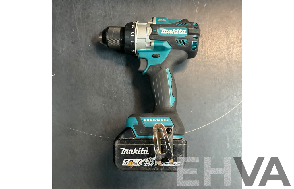 Makita DHP 486 18V Hammer Driver Drill with 1x Battery