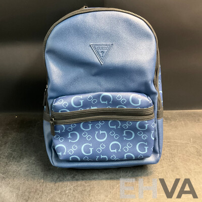 GUESS Midnight Blue Insignia Backpack - RRP$169.00
