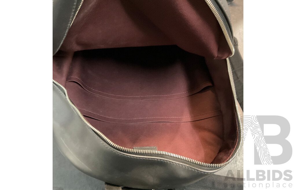 Brown Leather Backpack Branded Louis Vuitton