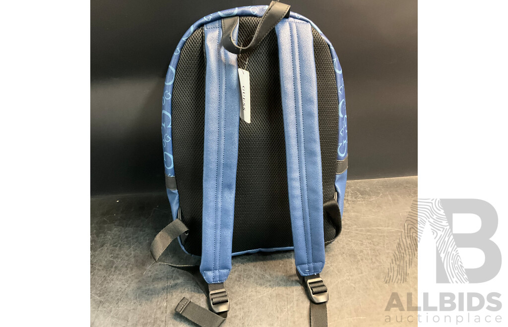 GUESS Midnight Blue Insignia Backpack - RRP$169.00