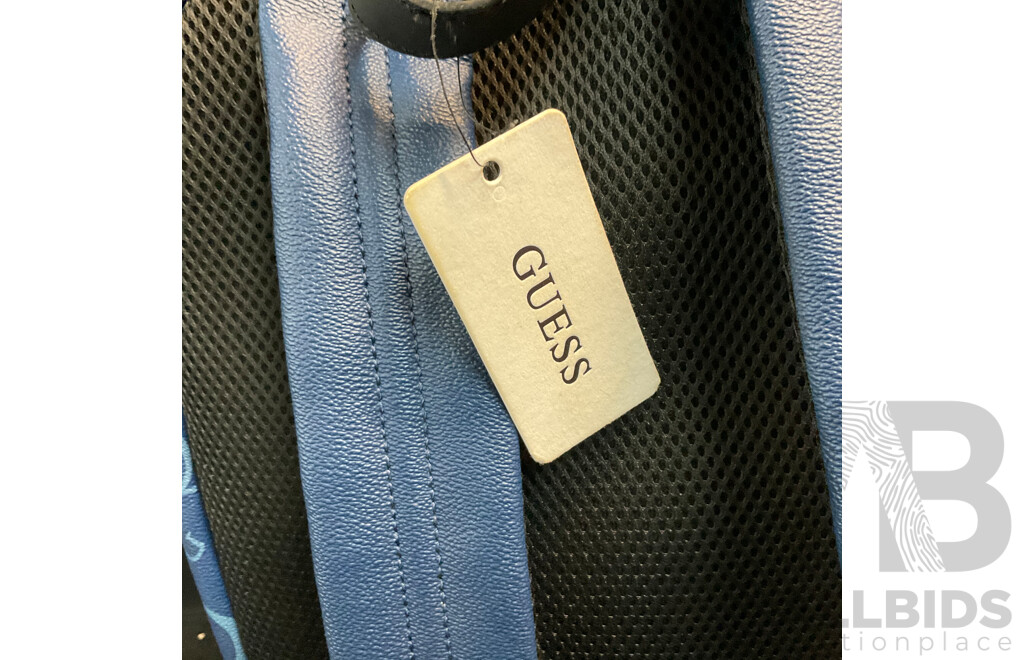 GUESS Midnight Blue Insignia Backpack - RRP$169.00