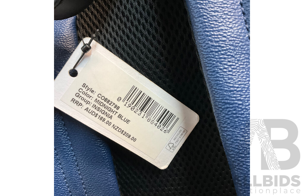 GUESS Midnight Blue Insignia Backpack - RRP$169.00