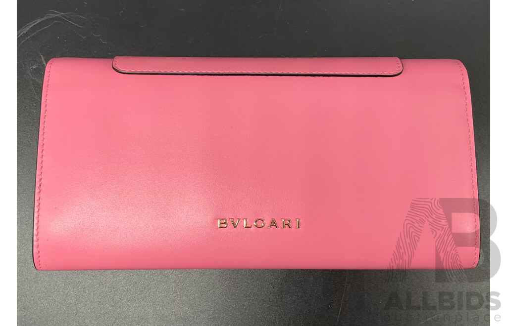 Pink Serpenti Forever Large Wallet Branded BVLGARI