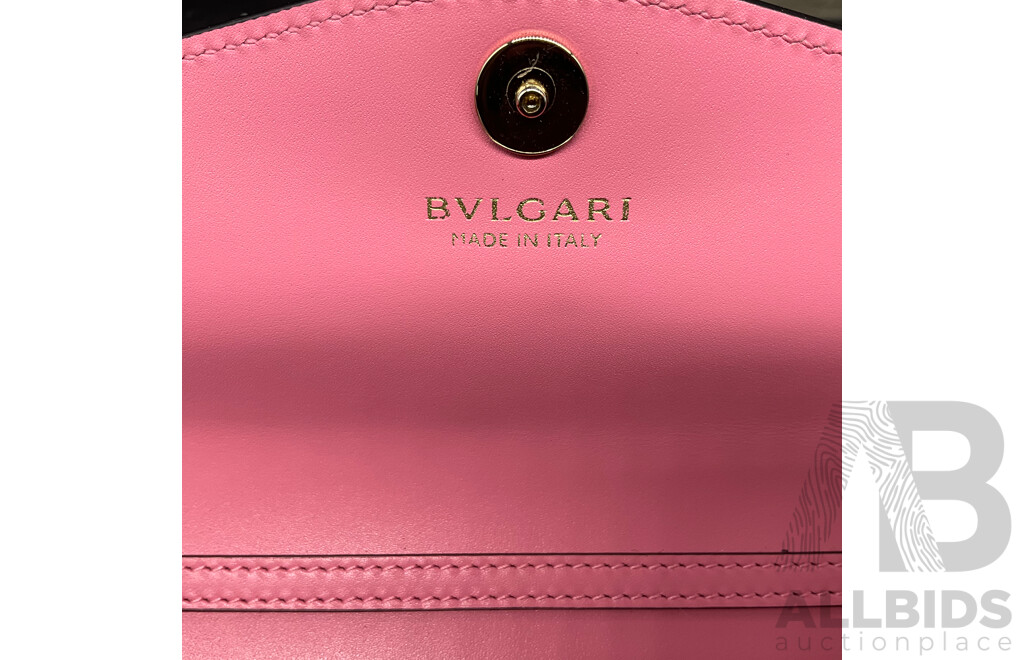 Pink Serpenti Forever Large Wallet Branded BVLGARI