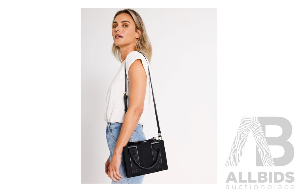MARCS Barbados Mini Tote Bag - Natural & Black