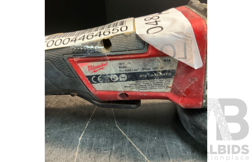 Milwaukee M18 CAG125XPD 125mm Angle Grinder (Tool Only)