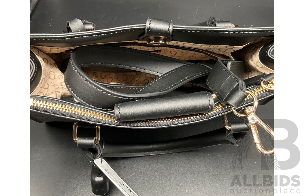 GUESS Delvin Coal Crossbody Bag