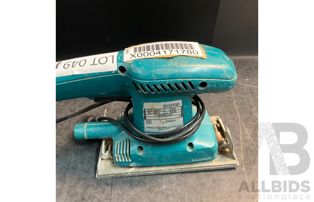 Makita DMP-180 Air Inflator & BO3700 Sheet Sander