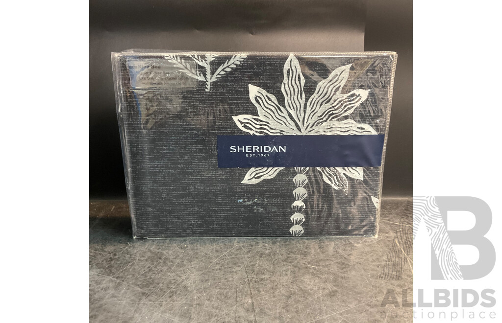SHERIDAN Night Palm King Bed Quilt Cover Set - RRP $229.95