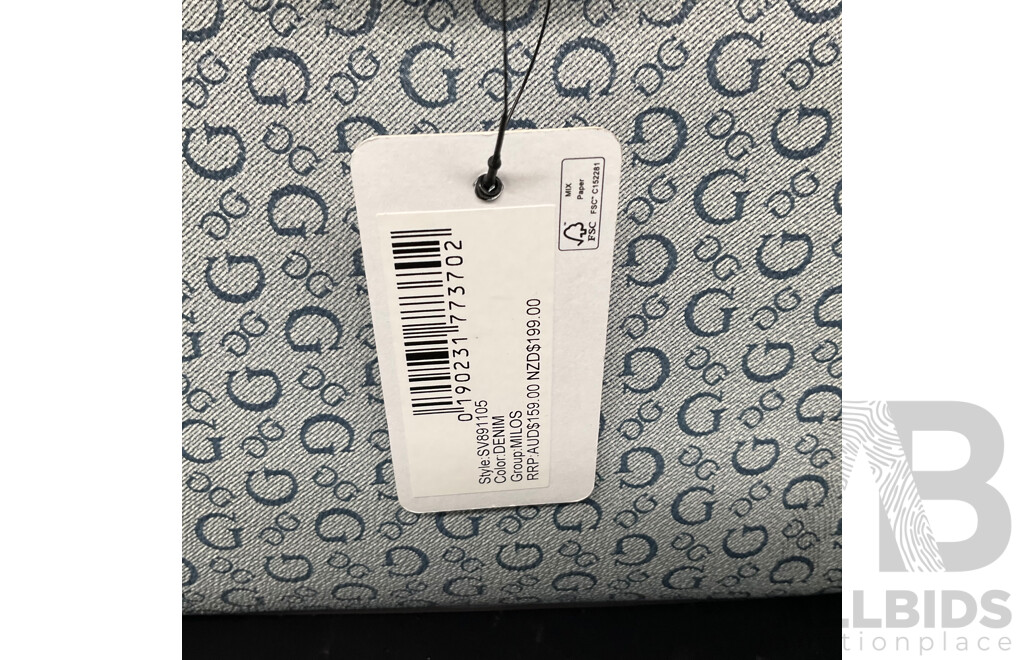 GUESS Milos Denim Crossbody Bag
