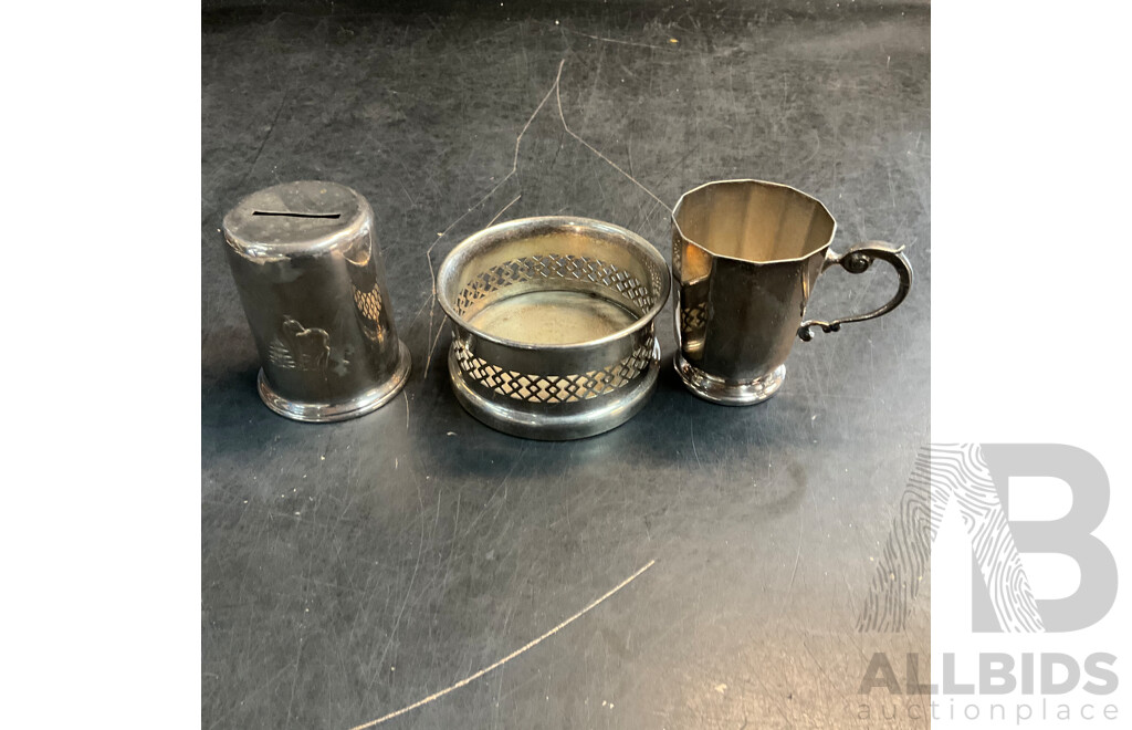 Assorted Plated ,EPNS Sliver Includes Teapot, Creamer & More