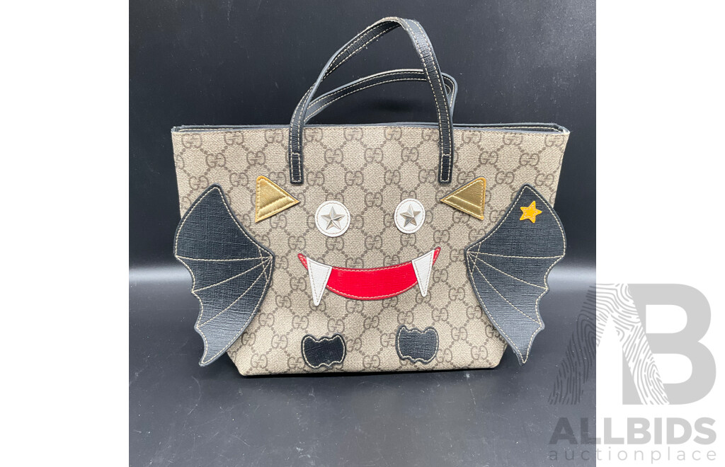 Kid Bat Tote Batman Bag Branded Gucci