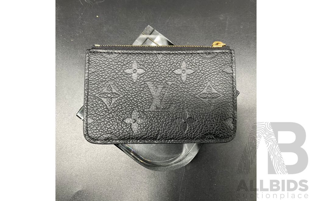 Black Card Holder Branded Louis Vuitton