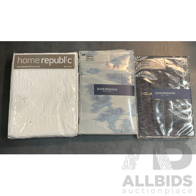 Sheridan, Home Republic Pillowcase - Lot of 3